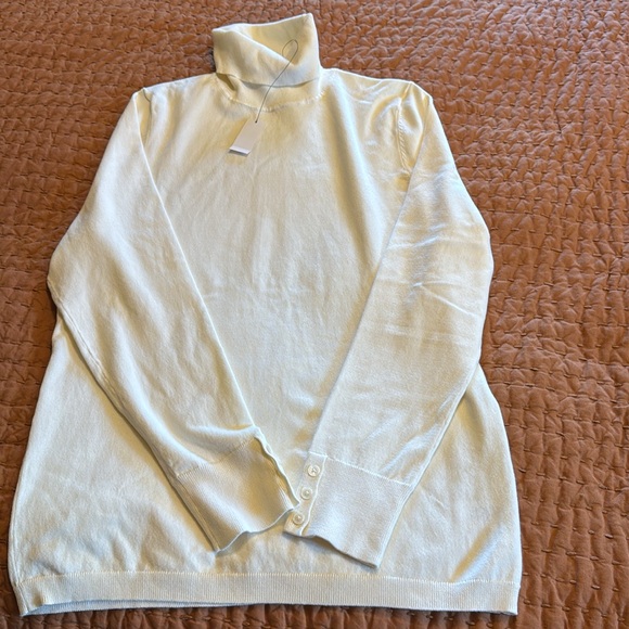 NWT Talbots turtleneck in ivory - Picture 10 of 10